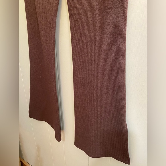 SOLD NWOT Garage Chocolate Brown Ribbed Flare Pant - Picture 7 of 8